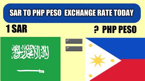 exchange rate riyal to philippines peso